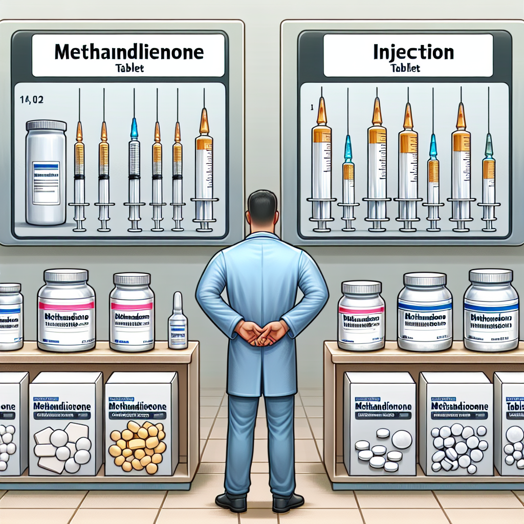 Unterschiede zwischen Tabletten und Injektionen von Methandienon